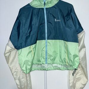 Cotopaxi Teal and Mint Windbreaker